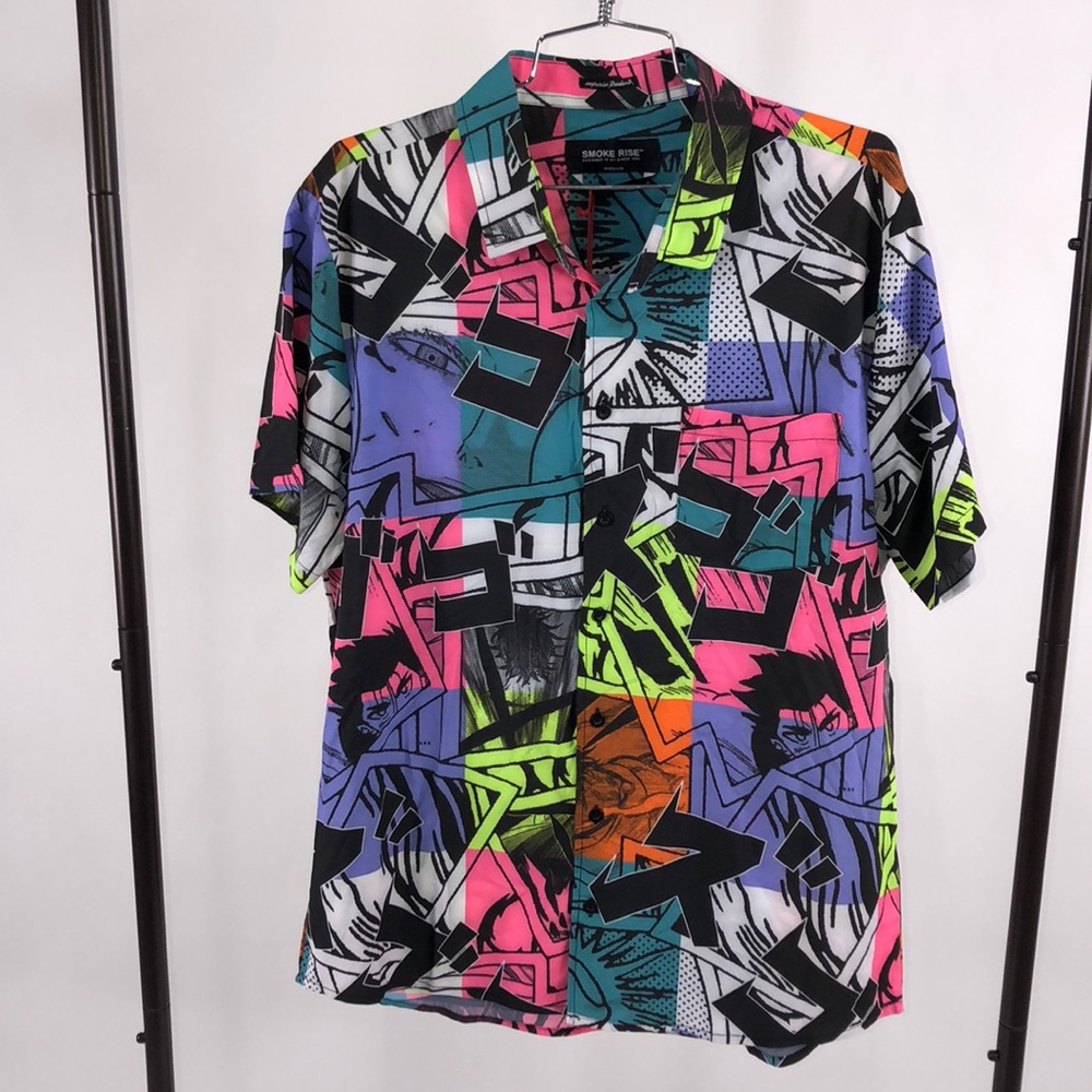 Smoke rise button up